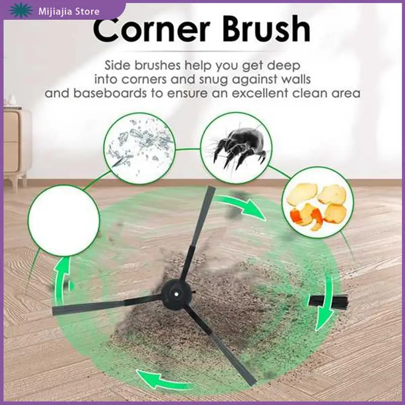 قطع غيار المكنسة الكهربائية لـ Vactidy Nimble T7 T8 جهاز آلي لتنظيف الأتربة فرشاة رئيسية فرشاة جانبية تصفية ممسحة القماش مجموعة