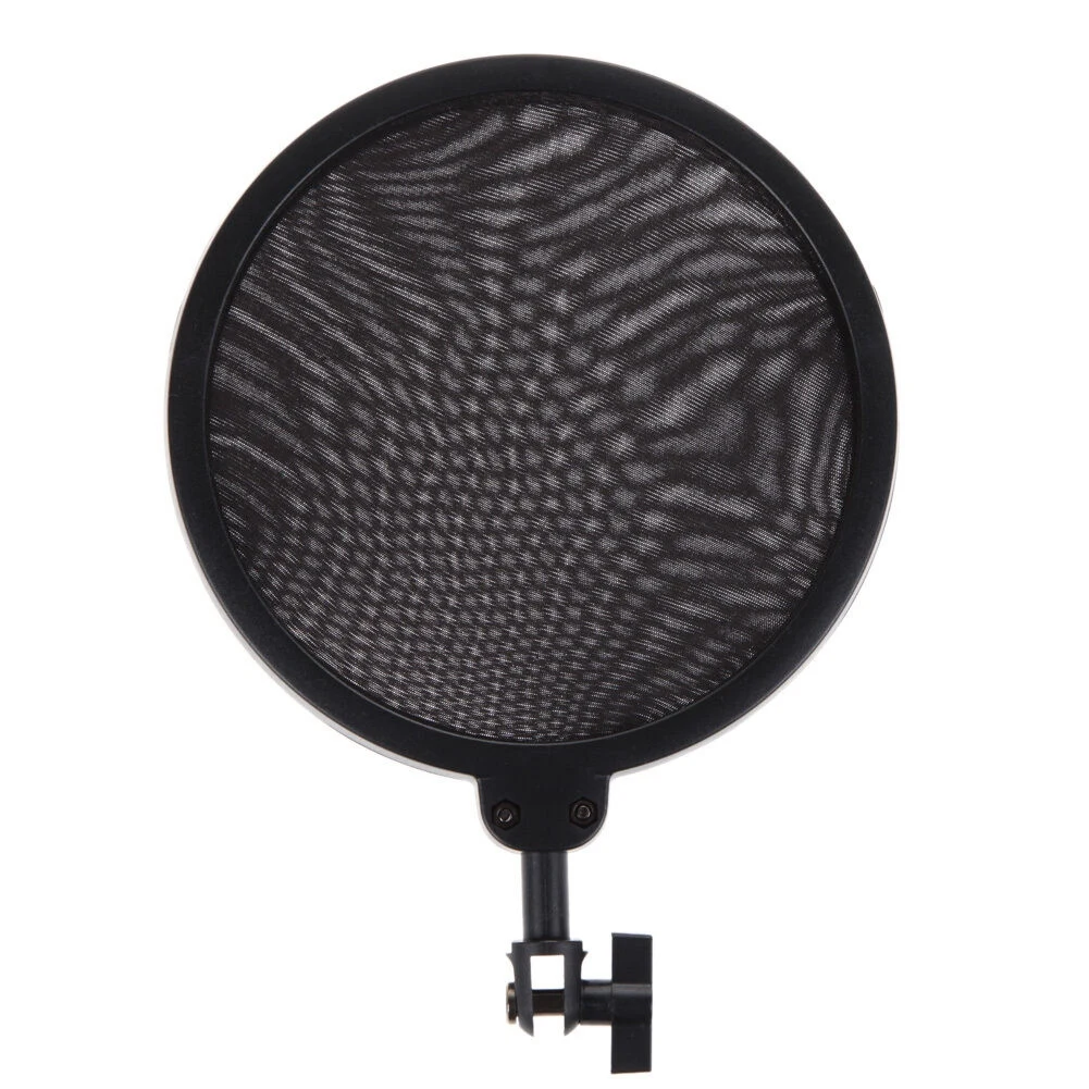 

ABZZ-2X Professional Microphone Mic Shock Mount With Shield Articulating Head Holder Stand Bracket For Studio Broadcast