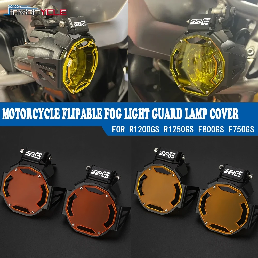 

GS750 Motorcycle Flipable Fog Light Guard Lamp Cover For BMW F750GS F 750 GS 2017-2025 2024 2023 2022 2021 2020 2019 F750 GS