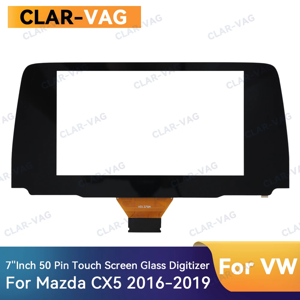 New 7 Inch 50 Pin Touch Screen Glass Digitizer For Mazda CX5 CX 5 2017-2021 Car DVD Multimedia Player Navigation Radio