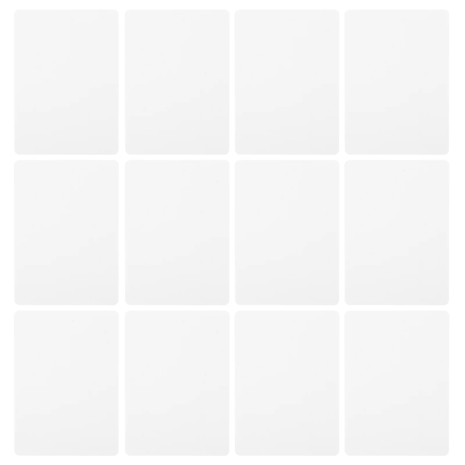 

20 Pcs White Card Birthday Present Cards Blank Pvc for Thermal Printers Business Flash Crad