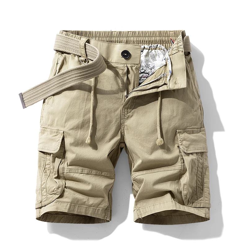 Outdoor Werkkleding Shorts Heren Losse, Casual, Veelzijdige Broek Met Meerdere Zakken, Elastische Taille Bergsport