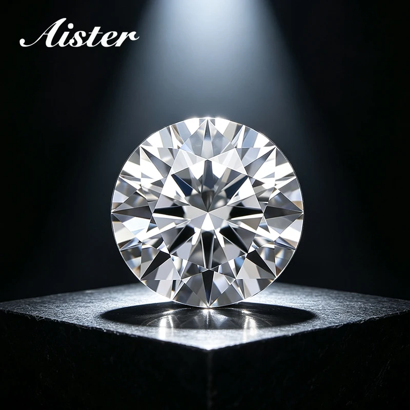 100% Real Moissanite Lab Grown Diamond D Color Certified Moisanite Loose Stone Moissaita Gemstone with GRA Certificate for Rings