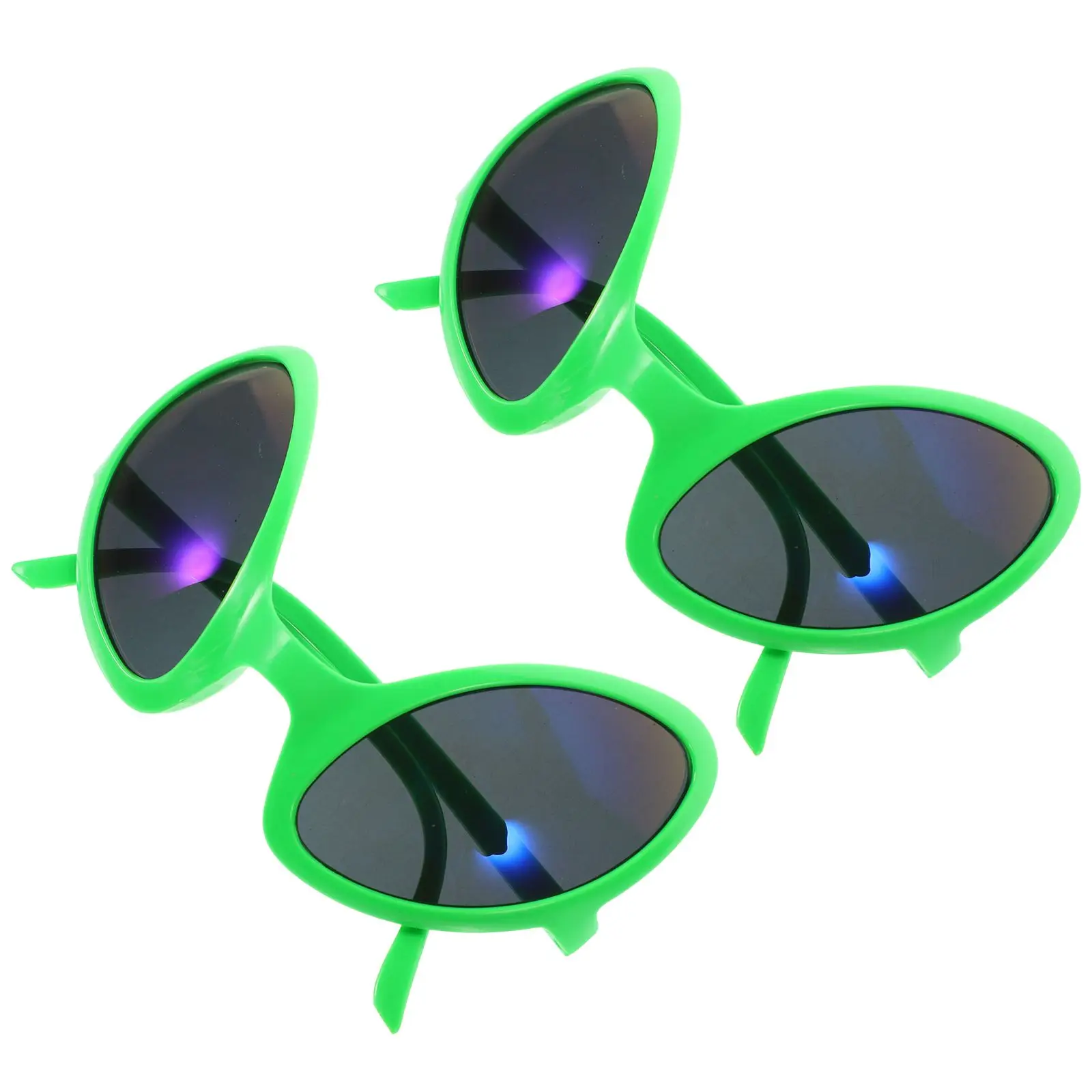 

2Pcs Alien Glasses Funny Eyewear Reusable Gifts Accessories Men Women Halloween Costume Party Prop Sunglasses Blue Lens