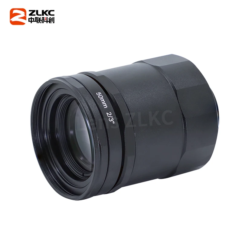50mm Anti-Vibration Lens C Mount 2/3 Inch Machine Vision Cameras CMOS FA Fixed Focus Lens 5MP Industrial Scene Lenses AM5014MP5