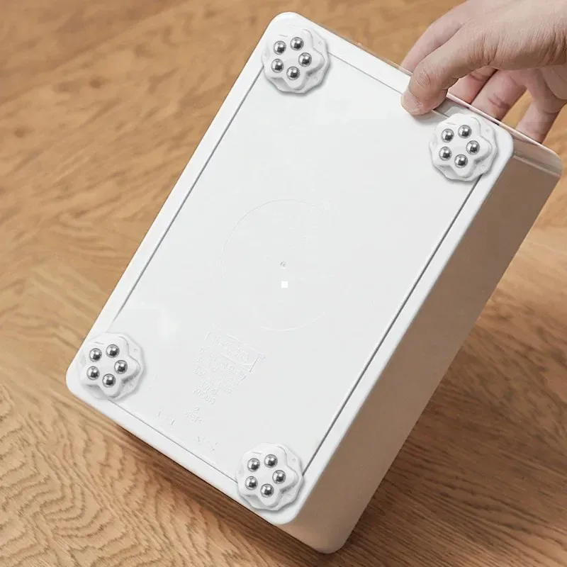 4 قطع عجلات ذاتية اللصق تحمل 5 خرز عالمي 360 درجة ° عجلات دوارة لصناديق تخزين الأجهزة المنزلية #2