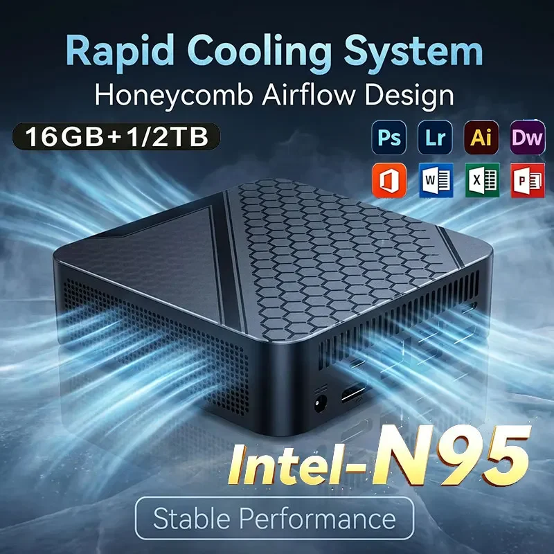 2026 Mini PC Intel N150 PC Gaming Computer 8/16GB RAM 1TB 2TB M.2 SSD WiFi 6 BT5.2 60Hz 4K HD Portable Desktop Pc
