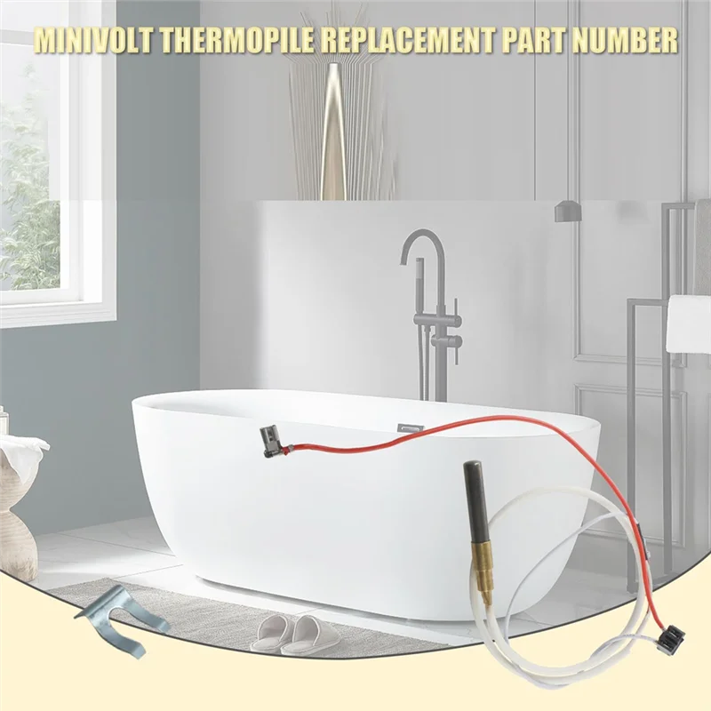 Termopila mejorada A01M para piezas de repuesto de calentador de agua, Kit de termopila Minivolt para Whirlpool Reliance Kenmore