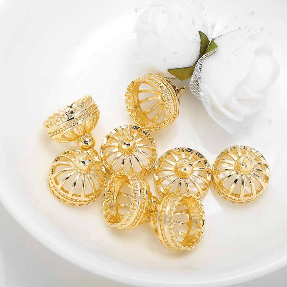 

10 PCS Bell Pendant Jewellery DIY Beads Bracelet Accessories Jewelry Making Loose