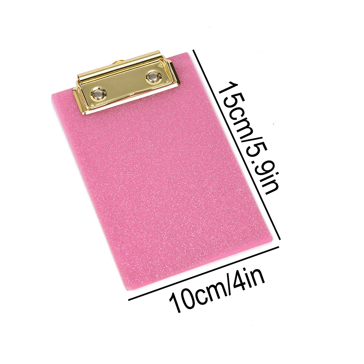 Glitter Folder Cute Portable Small Desk Clipboard for Notes Ticket Holde Office Stationery School Supplies Stylish Padfolio