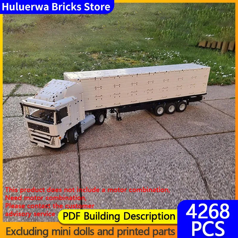 

Модель скоростного гоночного автомобиля MOC, строительные кирпичи, грузовик с прицепом, радиоуправляемая модульная технология, детские праздничные подарки, сборка игрушек, костюм