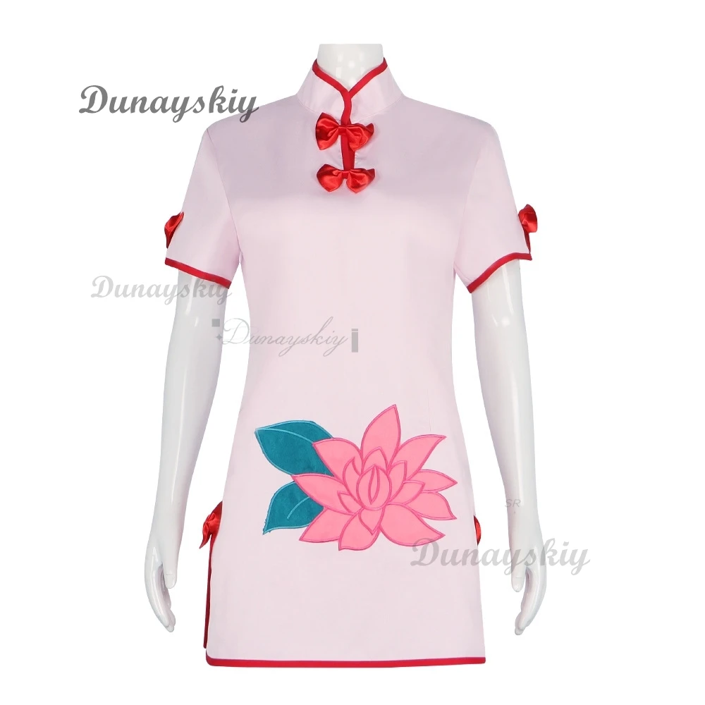 Ranma 1/2 champú Cosplay disfraz Cheongsam peluca delantal vestido mujeres niñas convención Halloween carnaval