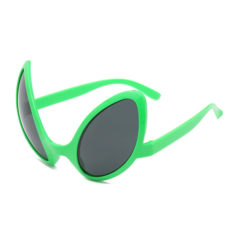 Mode Vintage speziell geformte Alien-Stil Sport Sonnenbrille Männer Frauen für Mann Halloween Sonnenbrille Party Festival Brillen – Detail 8