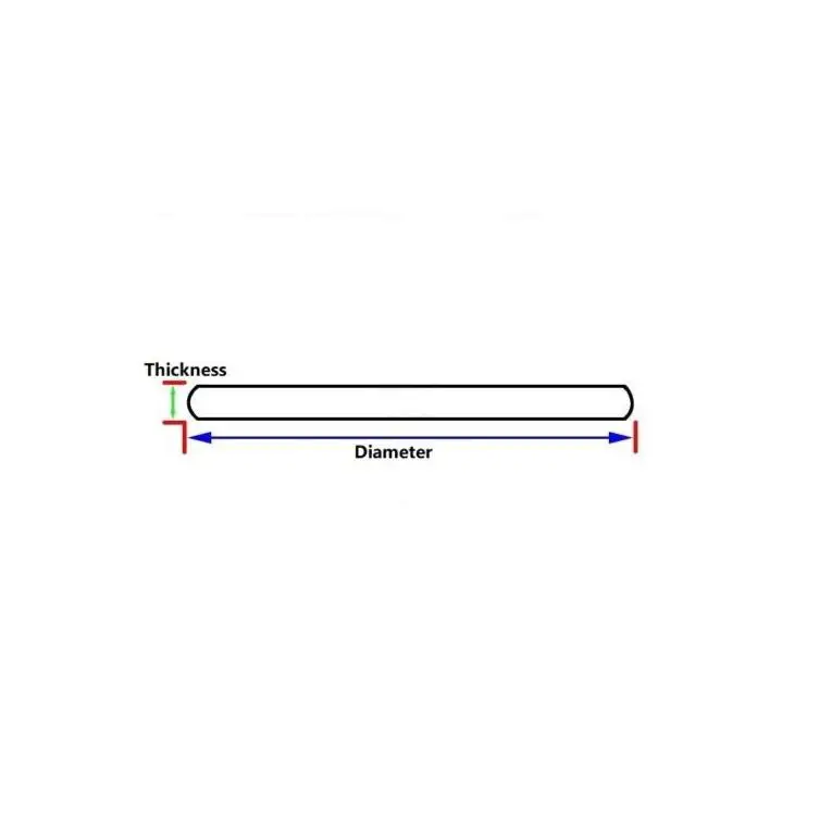 플랫 미네랄 시계 크리스탈 원형 유리, 두께 3.5mm, 직경 30.5mm, 31mm, 31.5mm, W6224, 1 개