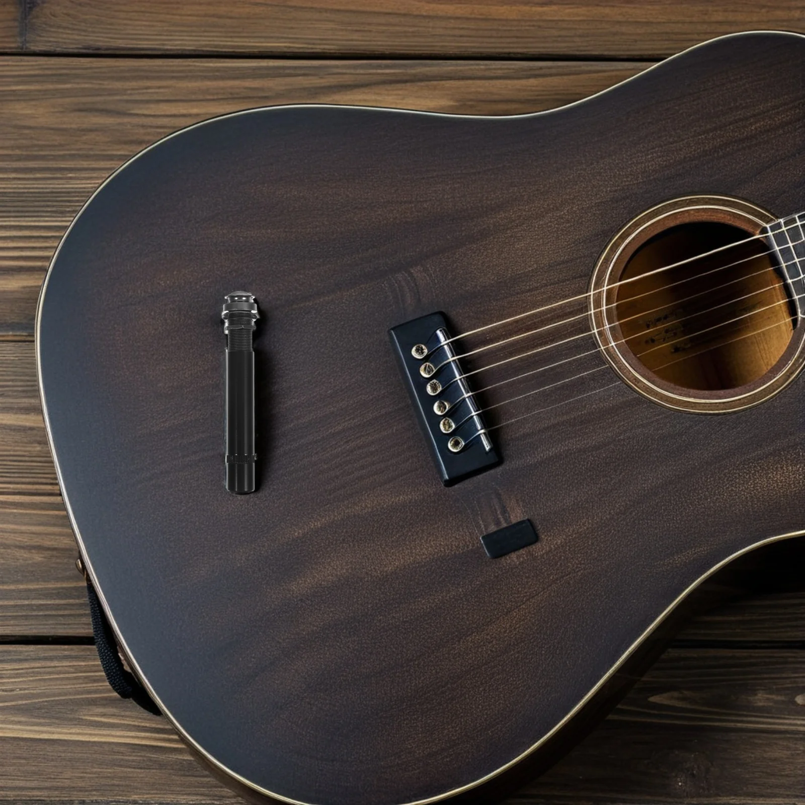 

Threaded Guitar End Pin Socket Metal Output Jack for Acoustic Electric Bass Guitars Enhanced Signal Transmission