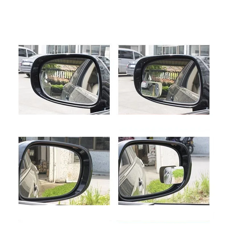 Auto-Totwinkelspiegel, 2 Stück, 360 Grad verstellbar, konvexer Rückspiegel für Auto-Rückfahrsicht, Weitwinkel-Parkspiegel, randlos – Detail 4