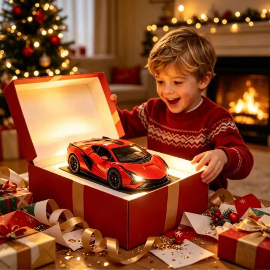 1/18 Cool Fast RC Remote Control Race Car With LED Headlamp, Fun Hobby Toy Car, Ideal Birthday, Christmas Gift For Boys, Girls And Young Hobby‑Lovers