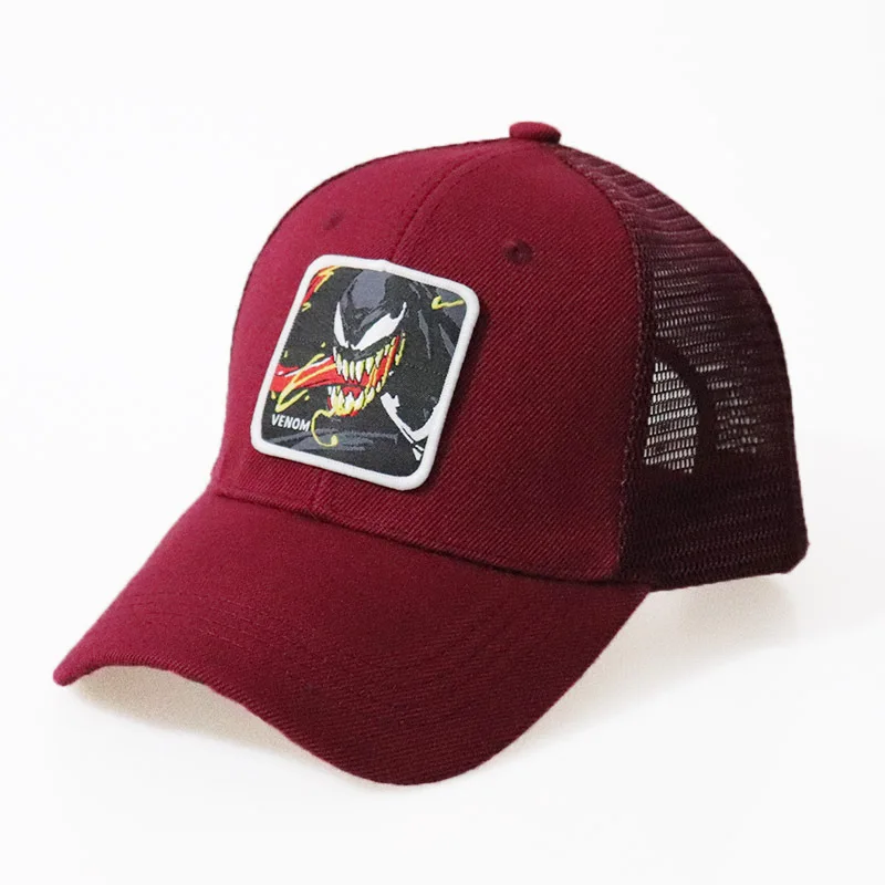 Cartoon New Anime Iron Man Venom Spiderman Duck Snapback Kids Cotton Baseball Cap Adult Men Women Hip Hop Dad Mesh Trucker Hats