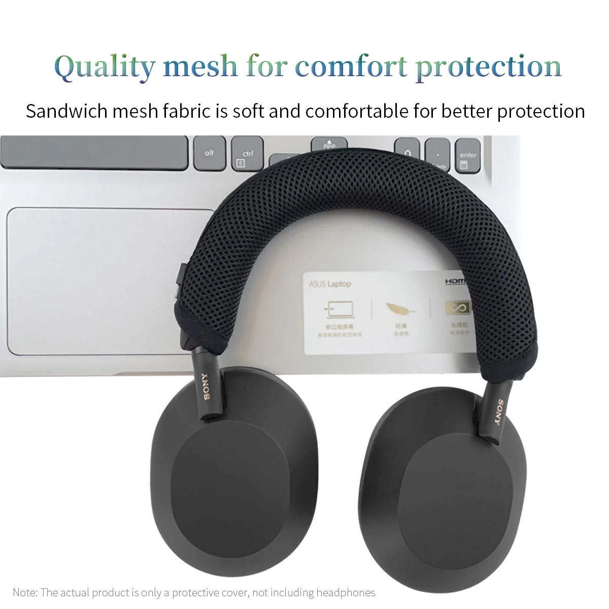 Cubierta de haz de cabeza de auriculares de calidad para Sony WH-1000XM5, funda protectora de auriculares, funda protectora de haz de cabeza