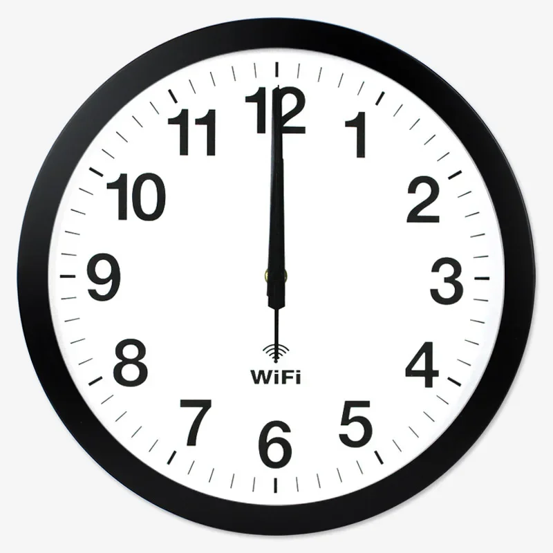 20 Inch Smart WIFI Automatic Time Synchronization Network Clock Mute Wall Modern Minimalist Living Room Quartz Home Clock