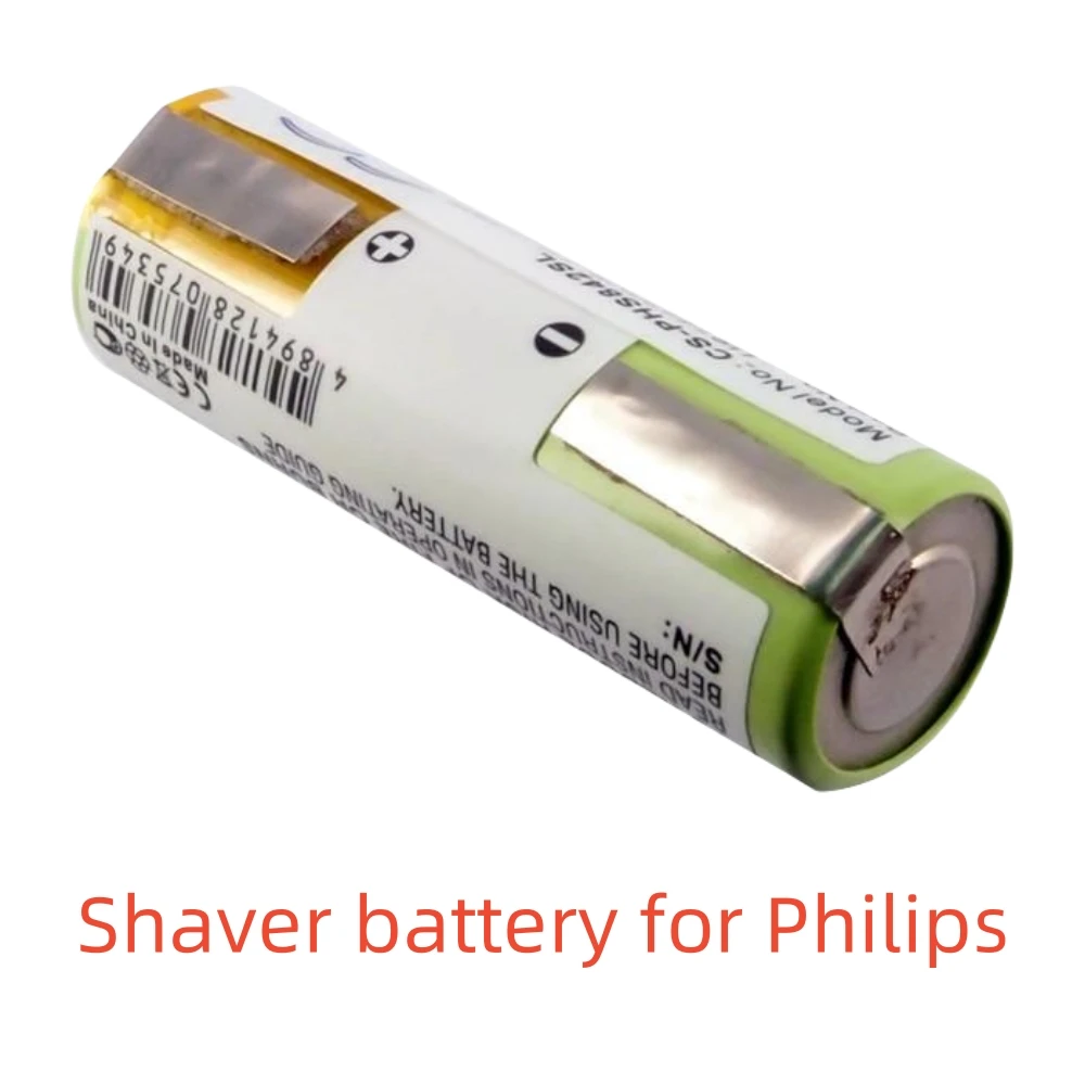 CS リチウムイオンシェーバーバッテリーフィリップス、3.7V、650mAh、HS8420 HS8420/23、US14430VR KR112RRL