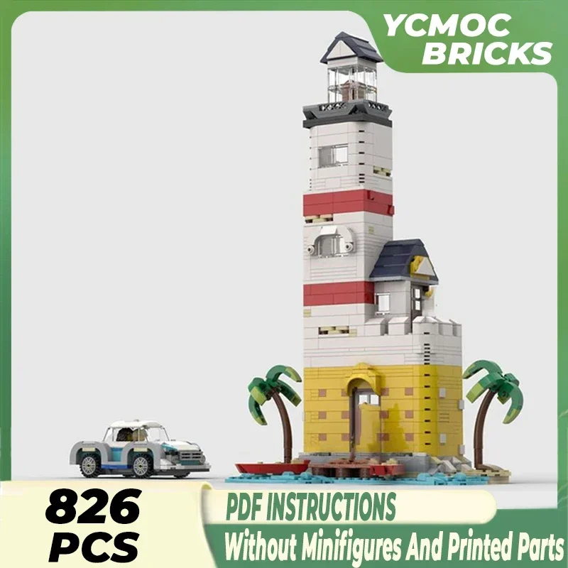 Technical Moc Bricks Street View Model Eldorado Lighthouse Modular Building Blocks Gifts Toys For Children DIY Sets Assembling