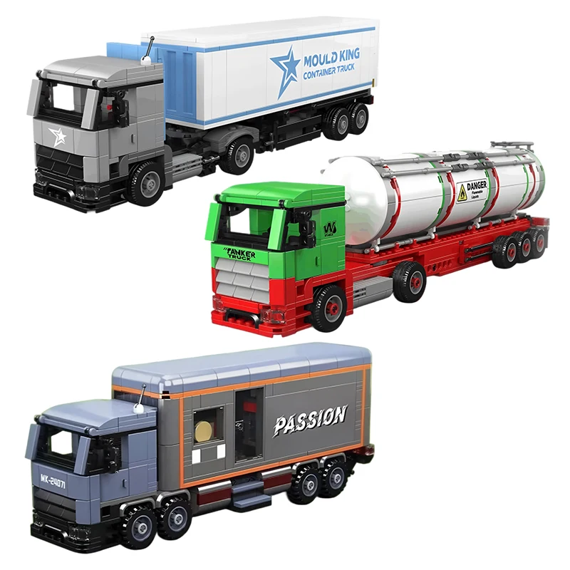 قالب الملك 24070 حاوية نماذج من الشاحنات 548 قطعة بنة مجموعة لتقوم بها بنفسك تجميع بنة نماذج لعبة هدايا عيد الميلاد #1