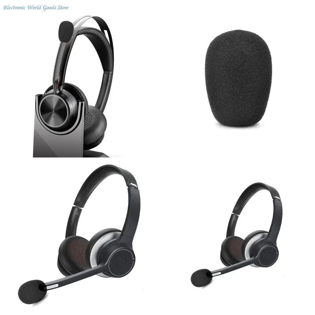 A3pd Earpads para Poly 4310/4320/UC2 fones ouvido Mangas ouvido com tampa formulário microfone