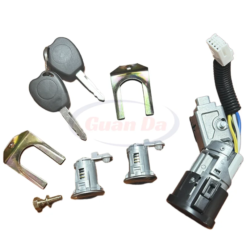 

1 Set Lock Cylinder Kit With Key For Geely Panda LC GX2 GC3
