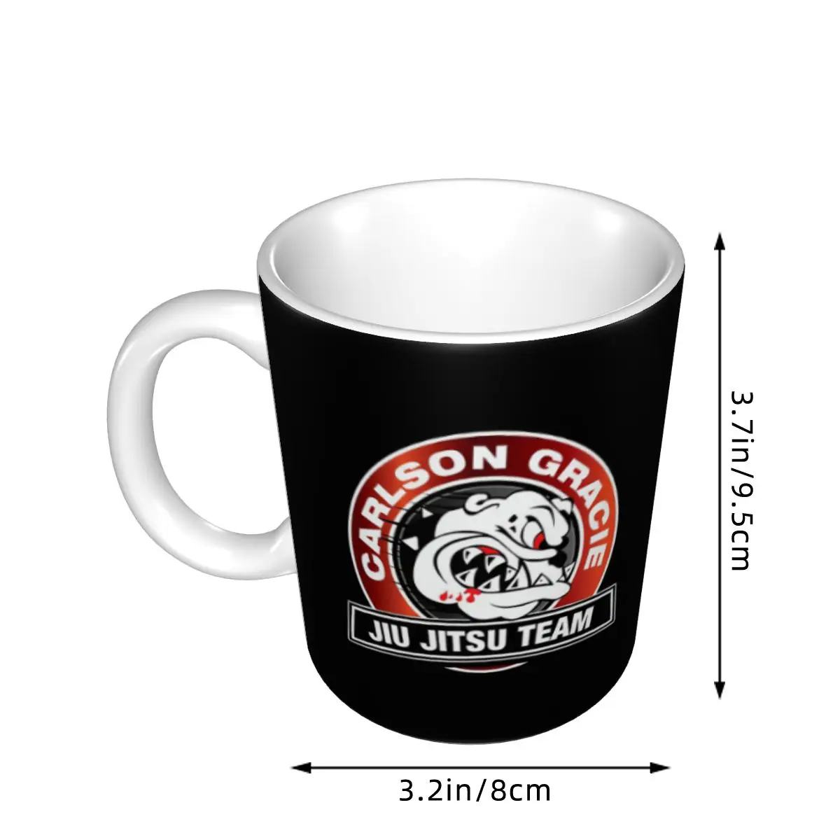 Carlson Gracie Logo Jiu-Jitsu Team Mug Funny Ceramic Coffee Cups Tea Mugs Milk Cup Drinkware Gift for Friends