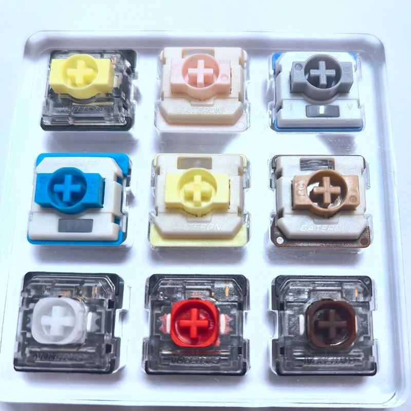 

GATERON Acrylic 9keys Switch Tester Linear Tactile Silent Mechanical Keyboard Switches Gaming PC Subject To The Actual Product