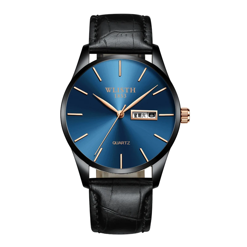 WLISTH Waterproof Business Fashion Quartz Watch For Men