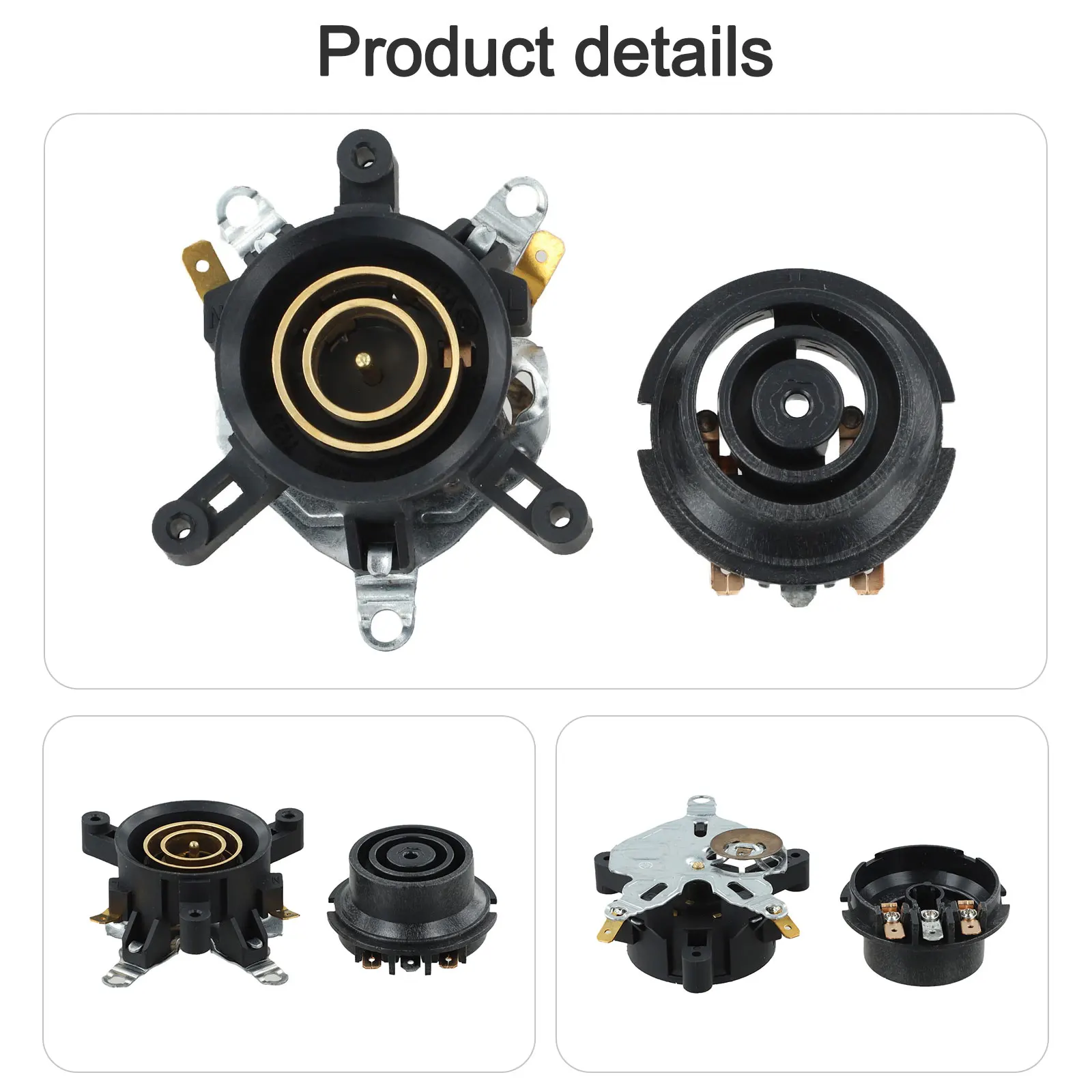 Electric Kettle Base Thermostat Temperature Switch Connector 2PCS for Use with Kettles Featuring Steam at Handle Upper Position