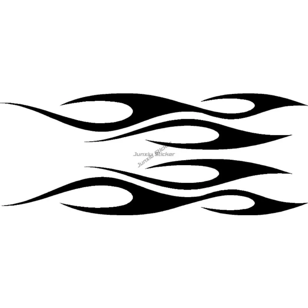 

Flame Set Racing Graphic Vinyl Decal Cover Scratches Decor Graphic Decal Accessories