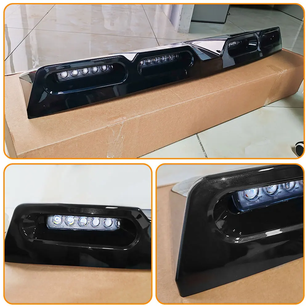 Top Roof Offroad Led Carbon Look Luggage Rack Off-Road Adventure Fog-Proof Light For Ford F150 Raptor 2023+ Roof Light Bar Pod