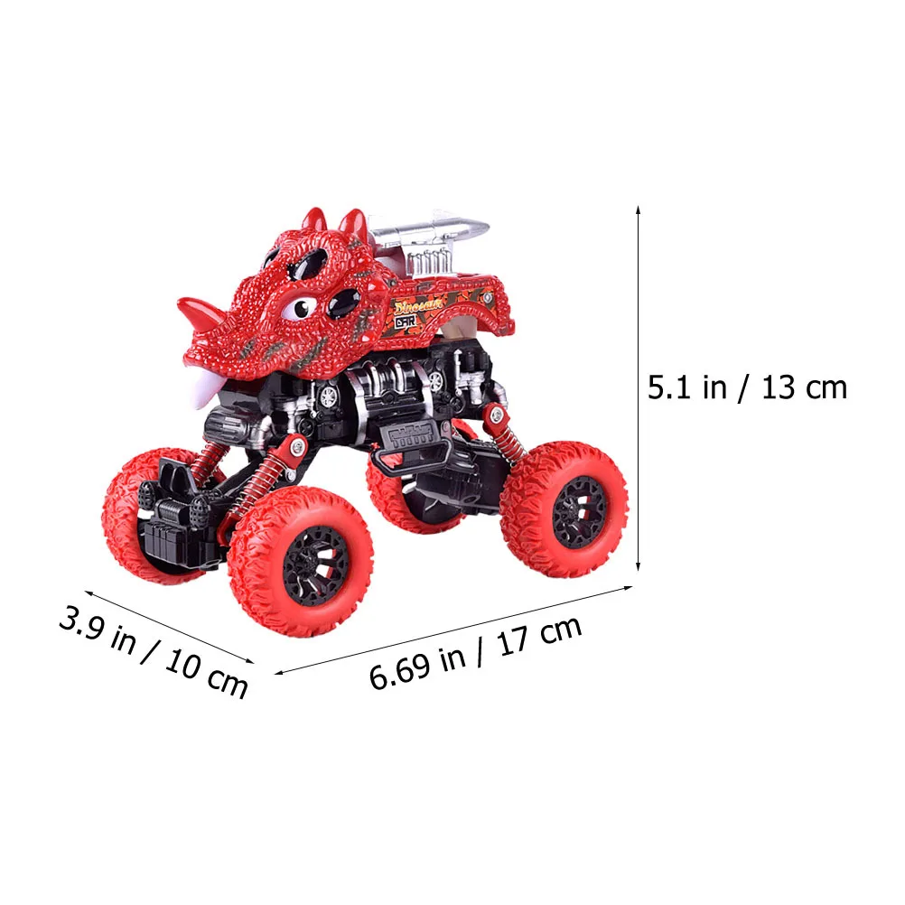 Coche extraíble de dinosaurio grande, vehículo impulsado por fricción, duradero, a prueba de golpes, regalo para niños, coche extraíble