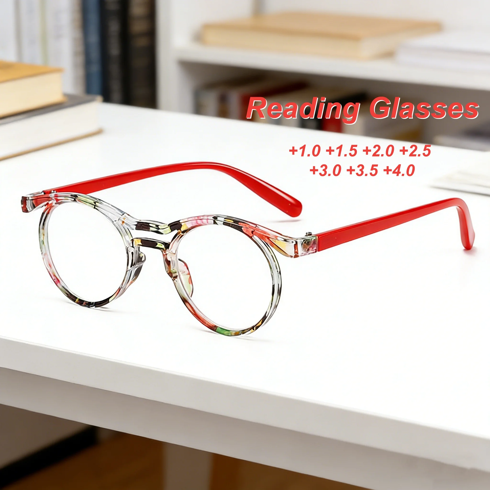 

2026 New Personalized Tortoiseshell Frame Women's Reading Glasses Retro Neutral High-definition Anti Blue Light Glasses