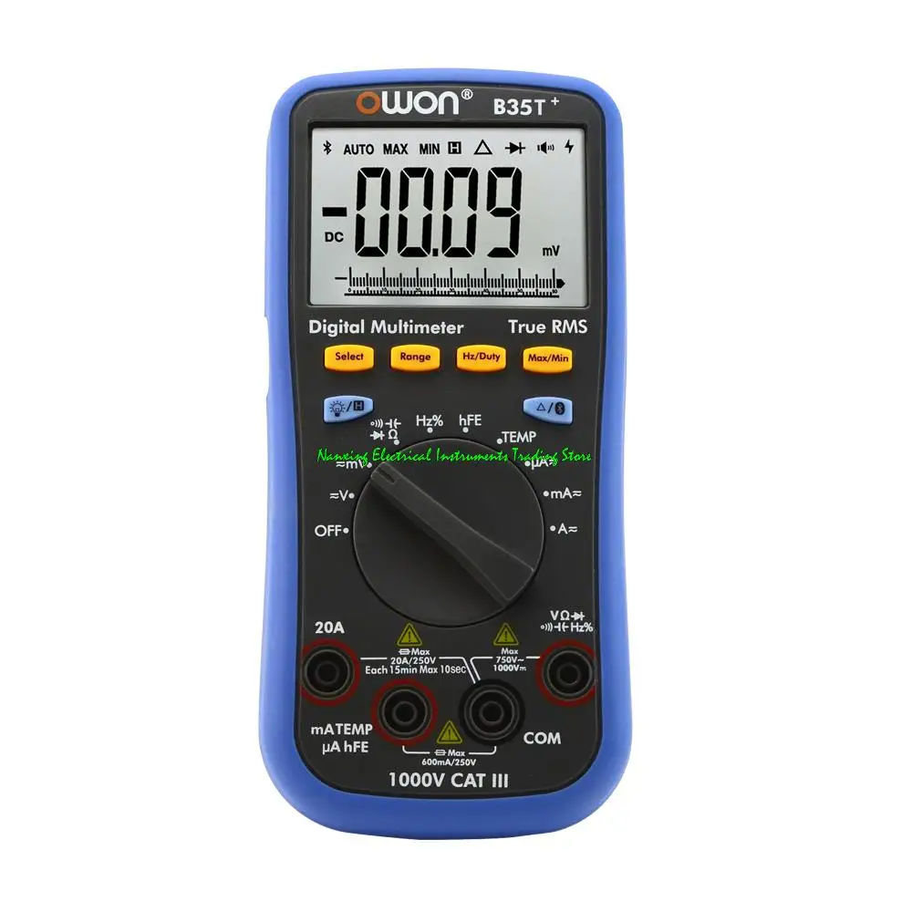 

OWON B35/D35T/B35T/B35T+/B41T+ 3 5/6 Digits Handheld Digital True RMS Multimeter B35T PLUS with Bluetooth Multimeter