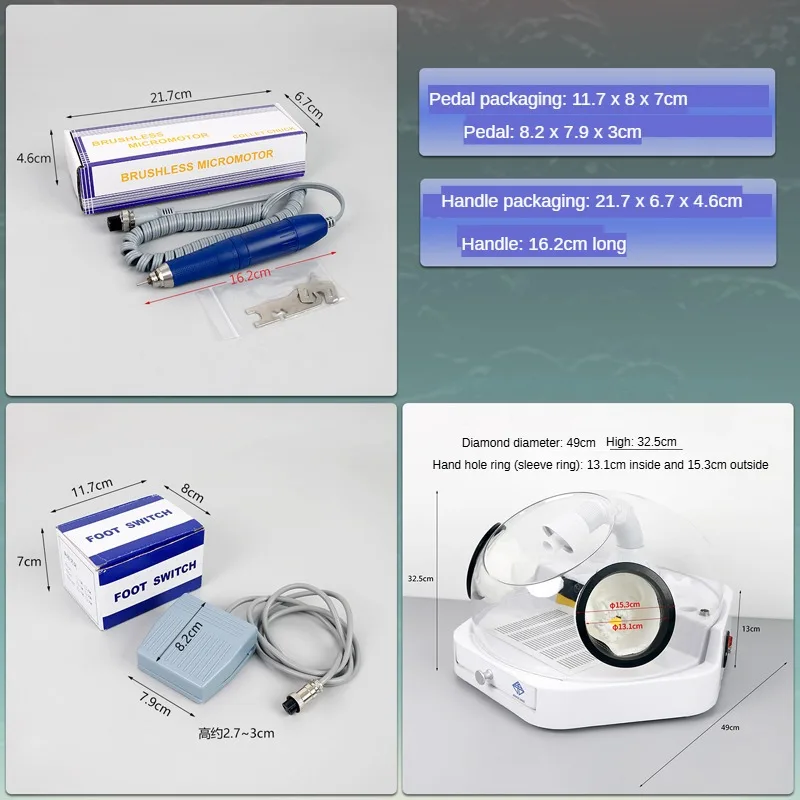 

C08 300W Professional Portable Grinder Dust-Free Operation, 300W Brushless Motor, Touch Control