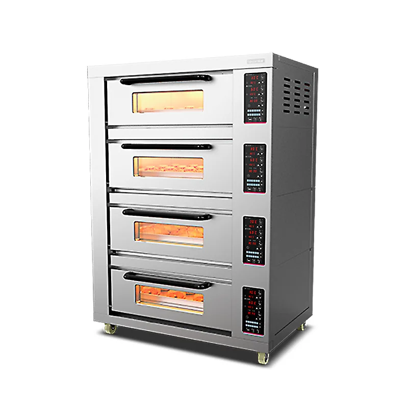 

Commercial oven, electric heating four layers and four plates, large capacity