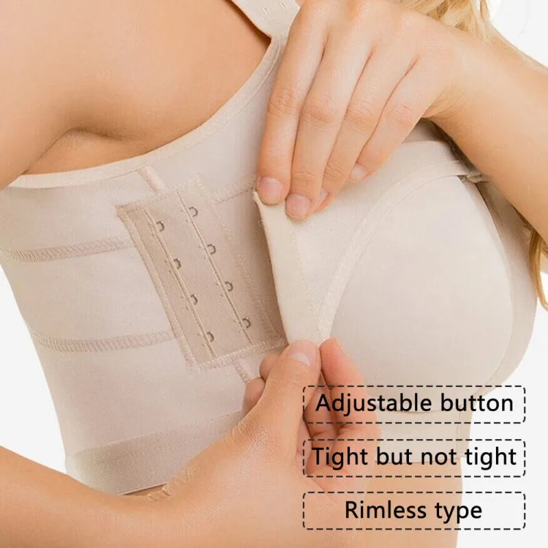 Women Front Breast Support Bra Implant Stabilizer Post Surgery Compression Underwear Surgical Breast Augmentation Bralette