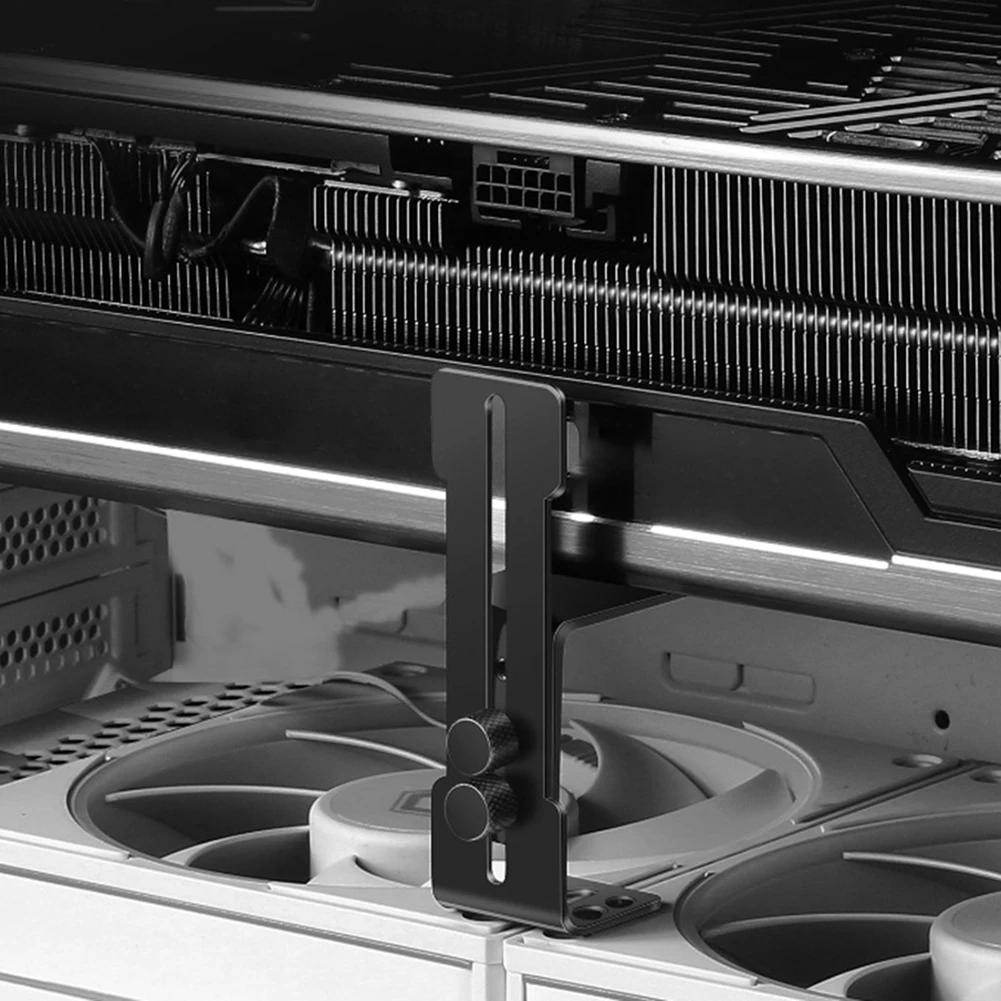 Chassis 12Cm Ventilator Positie Grafische Kaart Beugel Rvs Computer Grafische Kaart Houder Gpu Brace Voor Rtx 4090 4080 4070