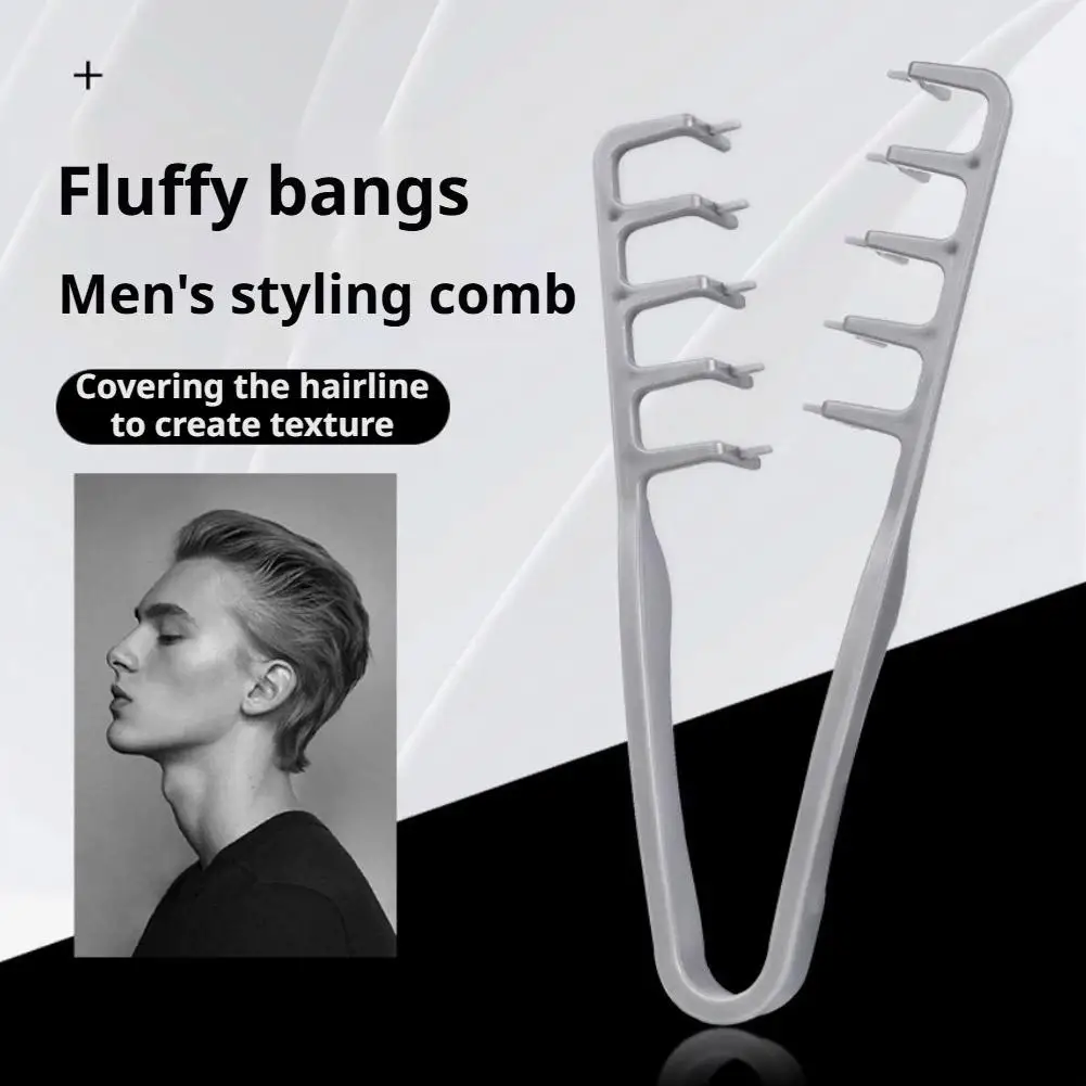 Fluffy Bangs Styling Comb Texturizing Hair Comb For Men & Women Korean Hair Texture Pin For Creating Voluminous Bangs Hairstyles