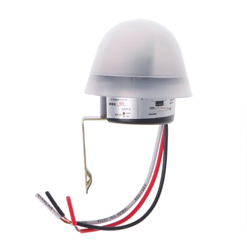 220V 10A 센서 Sw Dropship 용 자동 자동 켜짐 꺼짐 Photocell 가로등 스위치