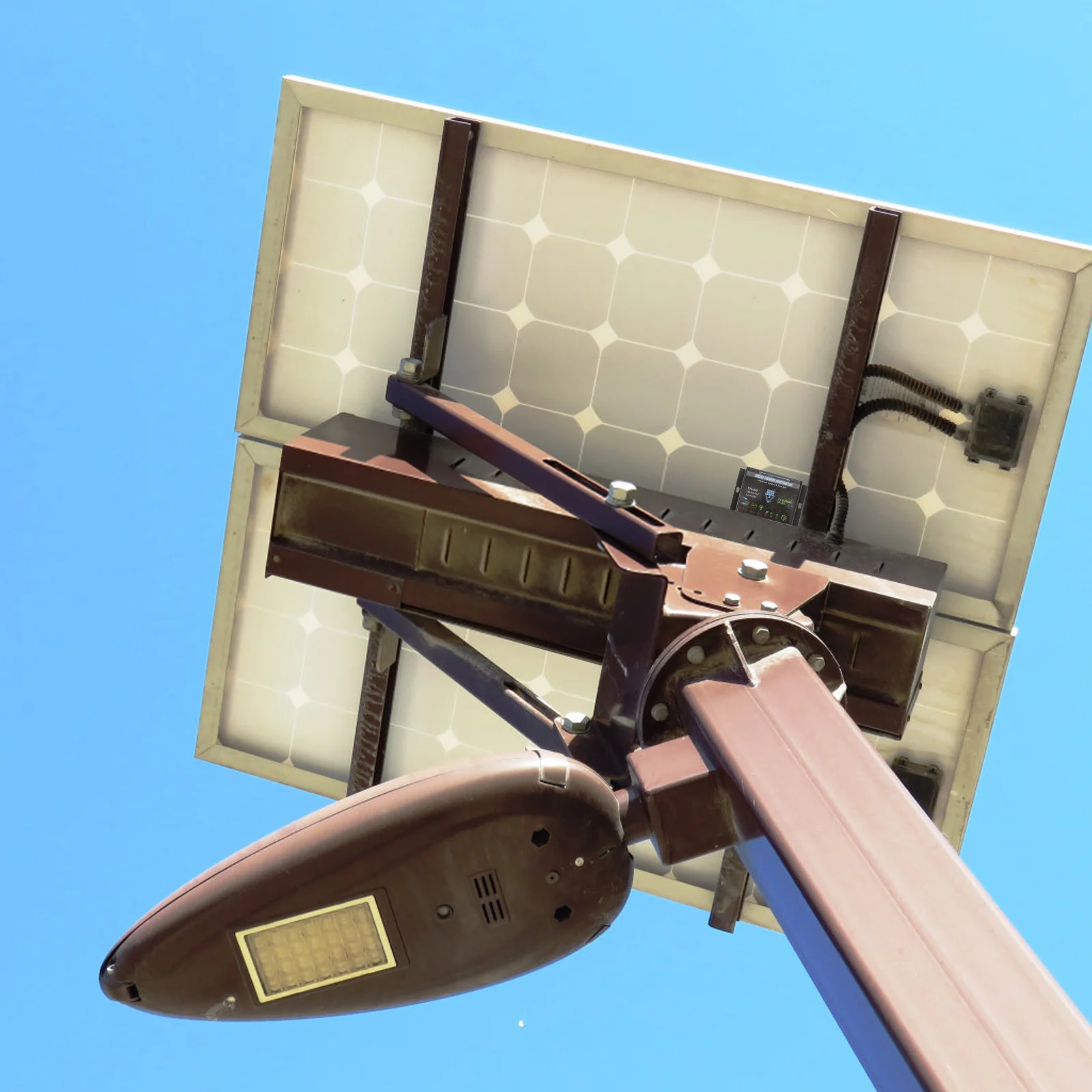 

Waterproof Solar Charge Controller 12V 24V 10a Metal Shell Pwm Regulator for Street Lamp Solar Panel Generator