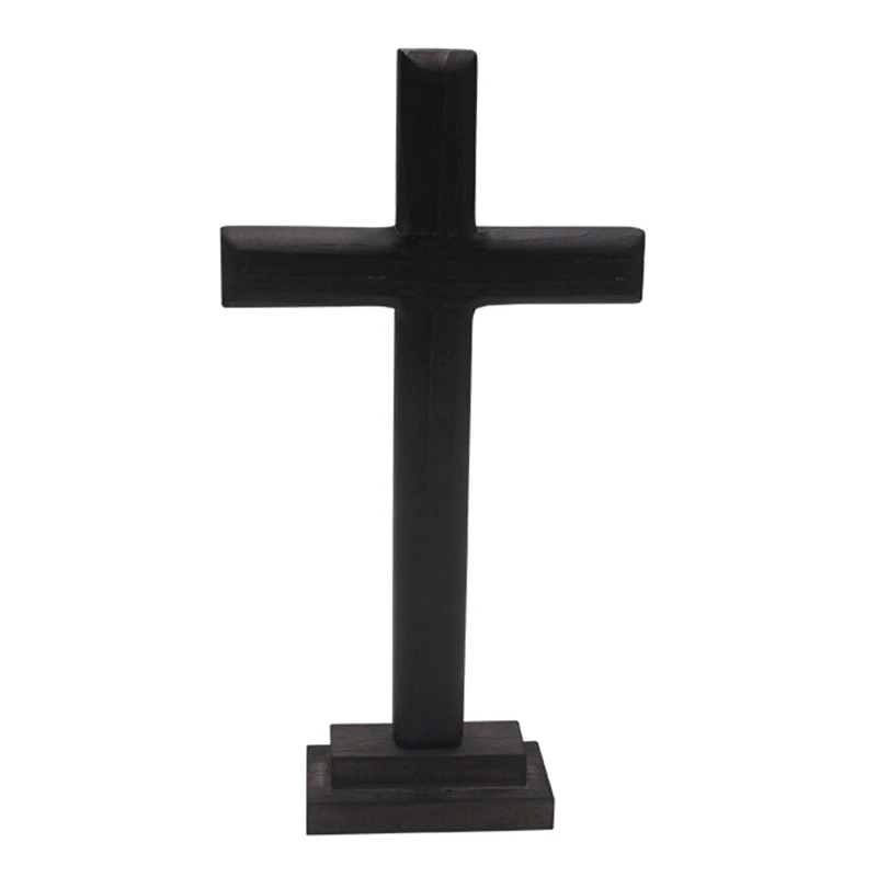 Wooden Standing for Cross Decor Wall Table Altar for Cross with Stand for Prayer Chapel Church Home Decor Christian Gift