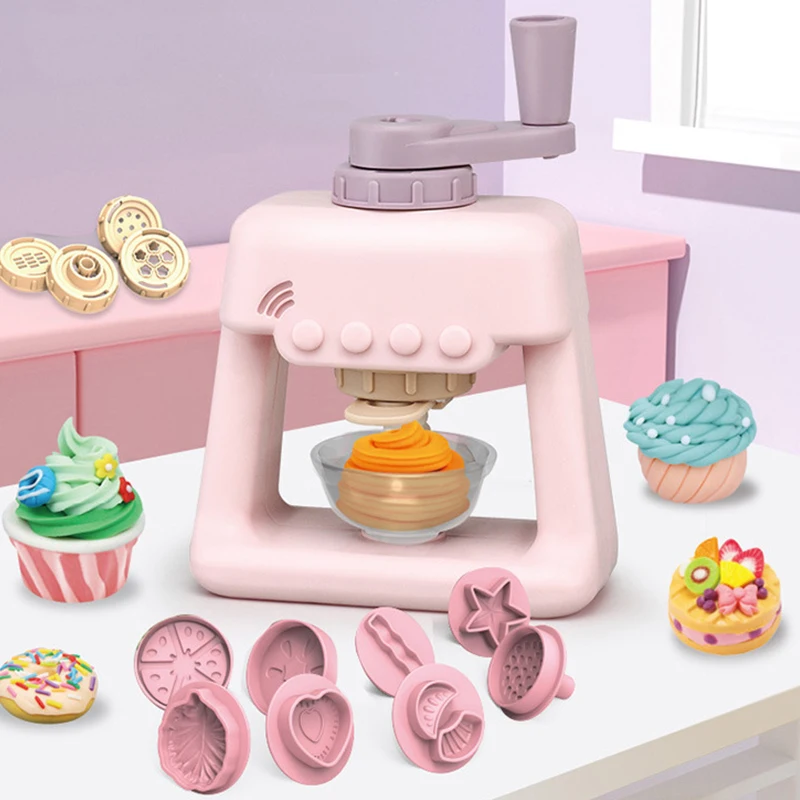 children's clay noodle ice cream burger machine clay toy sets