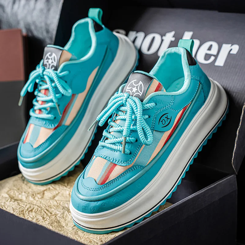 

Autumn Pu Leather Men's Sneakers Skate Shoes Flat Anti Slip Fashion Man New Trends 2025 Leisure Casual Outdoor Shoe Footwear Man