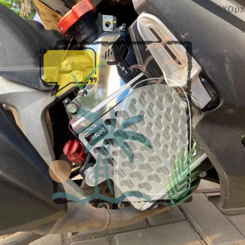 Aluminum Alloy Motorcycle Radiator Cover, Suitable For PCX160, Click160, And ADV160