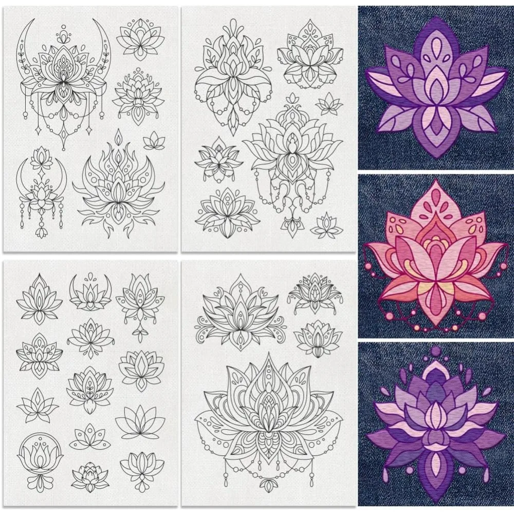 30-pecas-de-estabilizadores-de-bordado-soluveis-em-Agua-para-mandala-lotus-83-x117-padrao-de-bordado-flor-de-lotus